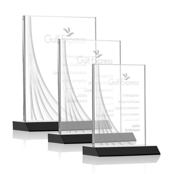 Leighton Liquid Crystal™  Award - Black - Leighton Liquid Crystal™  Award - Black - Image 0 of 6