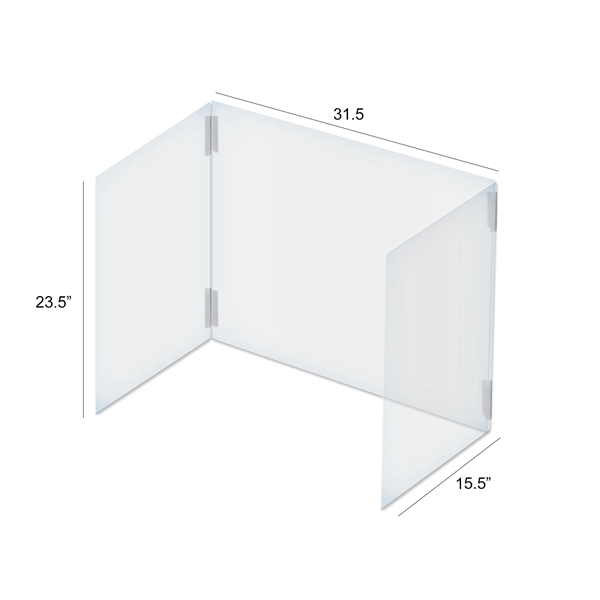 Foldable 3Panel Desk Shield Plum Grove