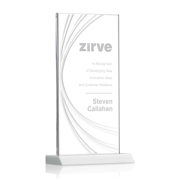 Hawkins Liquid Crystal™ Award - White - Hawkins Liquid Crystal™ Award - White - Image 5 of 6