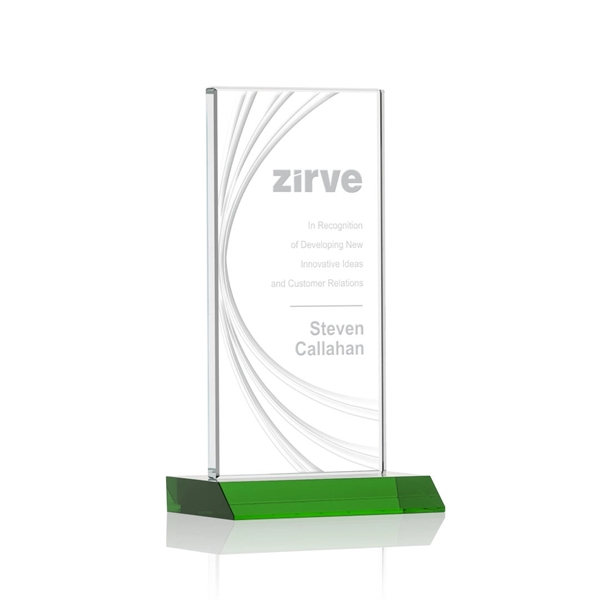 Hawkins Liquid Crystal™ Award - Green - Hawkins Liquid Crystal™ Award - Green - Image 1 of 6