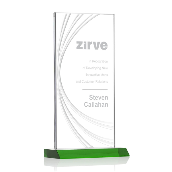 Hawkins Liquid Crystal™ Award - Green - Hawkins Liquid Crystal™ Award - Green - Image 5 of 6