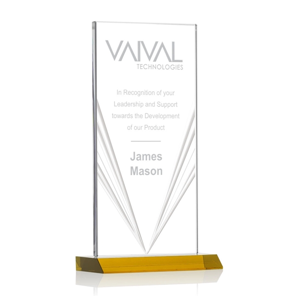 Seaford Liquid Crystal™ Award - Amber - Seaford Liquid Crystal™ Award - Amber - Image 5 of 6