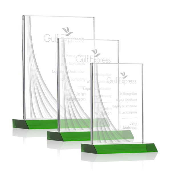 Leighton Liquid Crystal™ Award - Green - Leighton Liquid Crystal™ Award - Green - Image 0 of 6