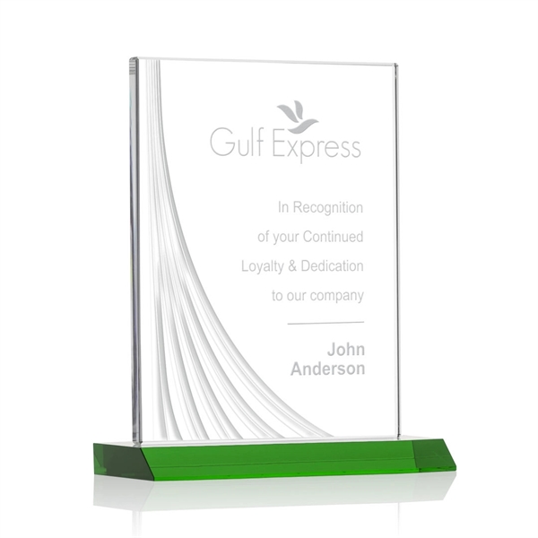 Leighton Liquid Crystal™ Award - Green - Leighton Liquid Crystal™ Award - Green - Image 5 of 6