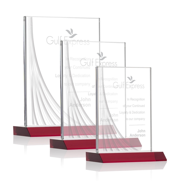 Leighton Liquid Crystal™ Award - Red - Leighton Liquid Crystal™ Award - Red - Image 0 of 6