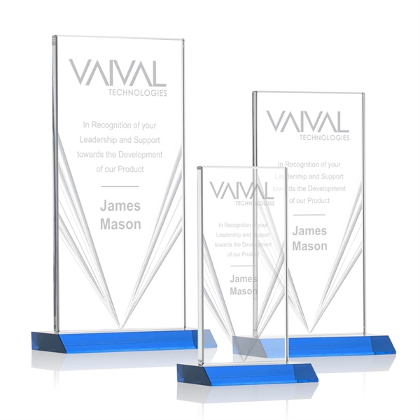 Seaford Liquid Crystal™  Award - Sky Blue - Seaford Liquid Crystal™  Award - Sky Blue - Image 0 of 6