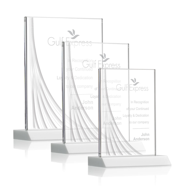 Leighton Liquid Crystal™ Award - White - Leighton Liquid Crystal™ Award - White - Image 0 of 6