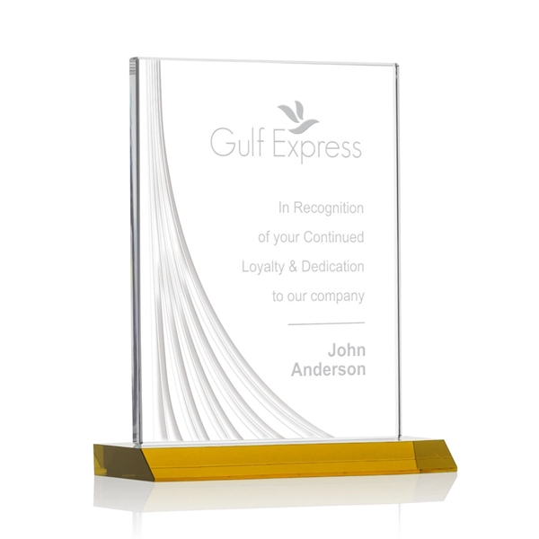 Leighton Liquid Crystal™ Award - Amber - Leighton Liquid Crystal™ Award - Amber - Image 5 of 6