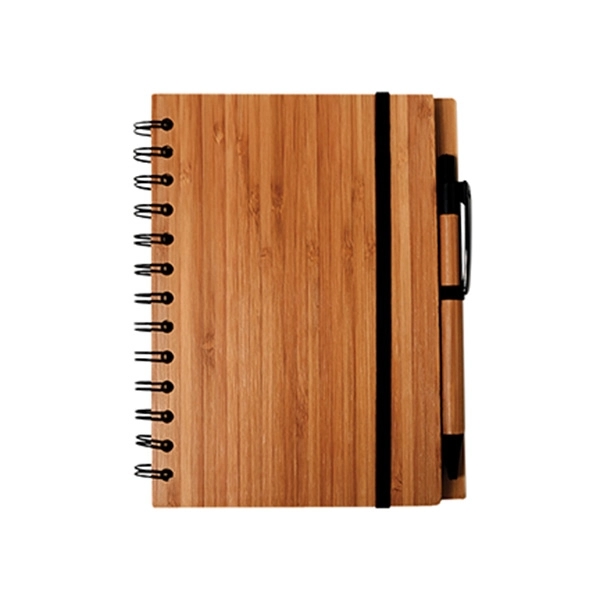 SYRACUSE BAMBOO COVER NOTEBOOK - SYRACUSE BAMBOO COVER NOTEBOOK - Image 1 of 2