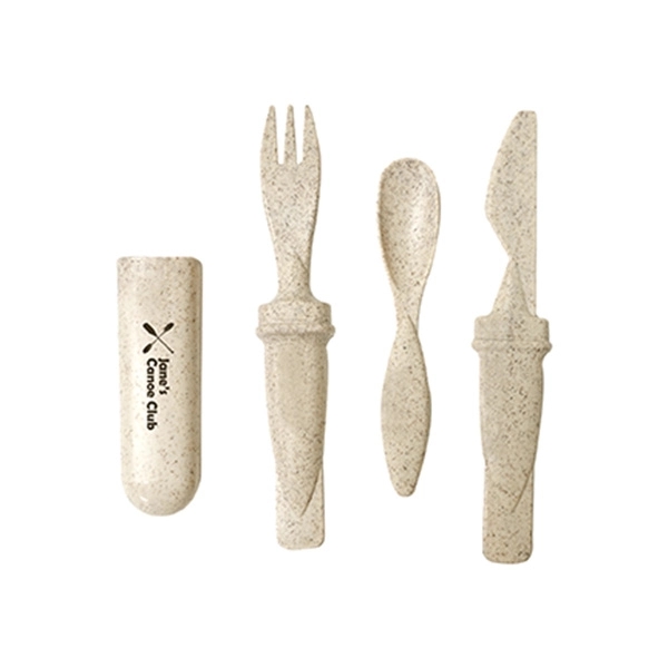 MORRISON WHEAT FIBRE UTENSIL SET - MORRISON WHEAT FIBRE UTENSIL SET - Image 1 of 5