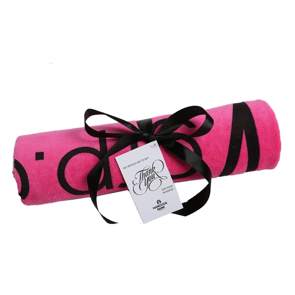 Premium Velour, 28 x 58, 9 lb., Econo-Plus Beach Towel - Premium Velour, 28 x 58, 9 lb., Econo-Plus Beach Towel - Image 3 of 4