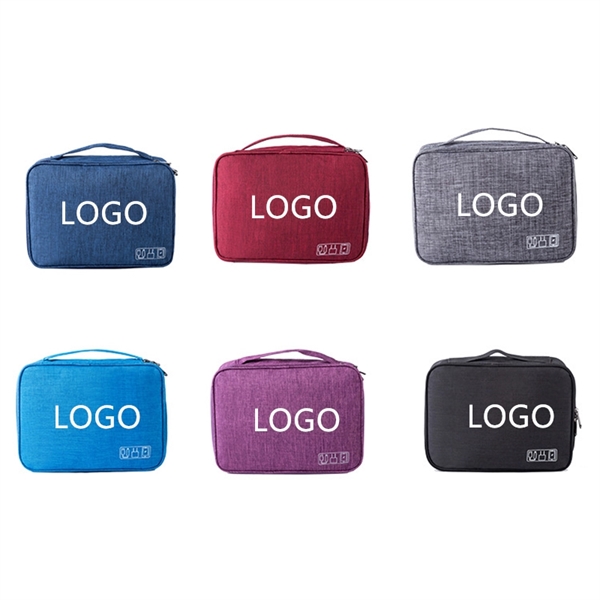 Three-Layer Travel Electronics Organizer Case - Three-Layer Travel Electronics Organizer Case - Image 2 of 3