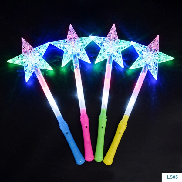 LED Light Up Frozen Snowflake Wand Toy For Kids - LED Light Up Frozen Snowflake Wand Toy For Kids - Image 1 of 4