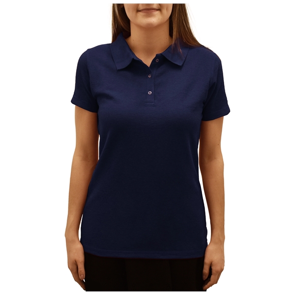 M&O Ladies S/S Soft Touch Polo - M&O Ladies S/S Soft Touch Polo - Image 30 of 32