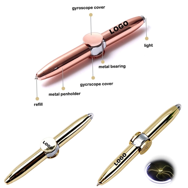 Spinner Stylus, L.E.D Light & Ballpoint - Spinner Stylus, L.E.D Light & Ballpoint - Image 0 of 2