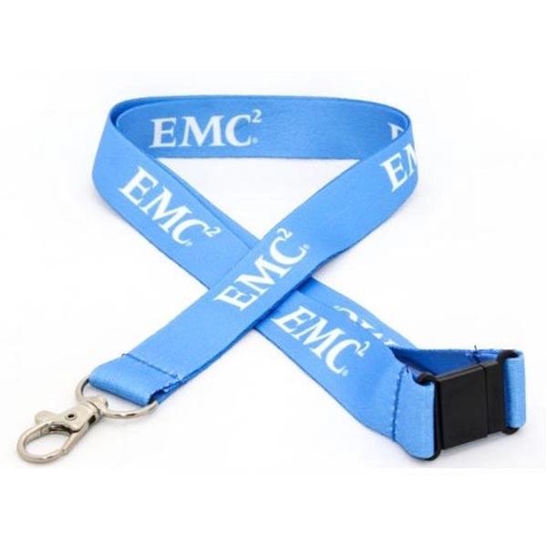 Screen Printed Nylon Lanyard w/Safety Breakaway - Screen Printed Nylon Lanyard w/Safety Breakaway - Image 1 of 3