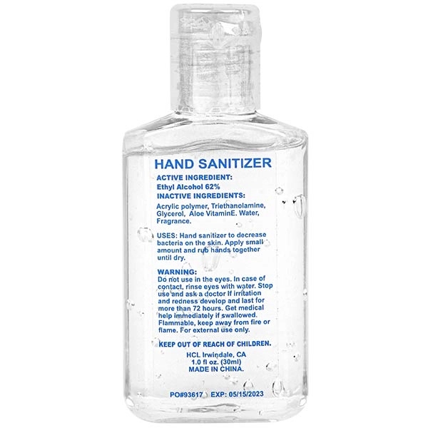 1 oz. Hand Sanitizer Gel - 1 oz. Hand Sanitizer Gel - Image 1 of 3