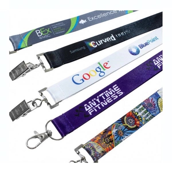 Full Color Sublimation Nylon Lanyard - Full Color Sublimation Nylon Lanyard - Image 2 of 2