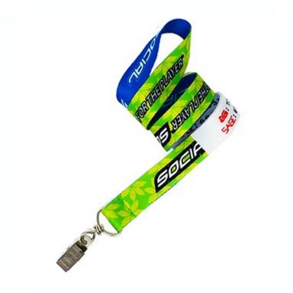 Full Color Sublimation Nylon Lanyard - Full Color Sublimation Nylon Lanyard - Image 1 of 2