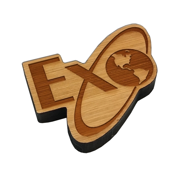 Custom Laser Etched Bamboo Magnets - Custom Laser Etched Bamboo Magnets - Image 4 of 7