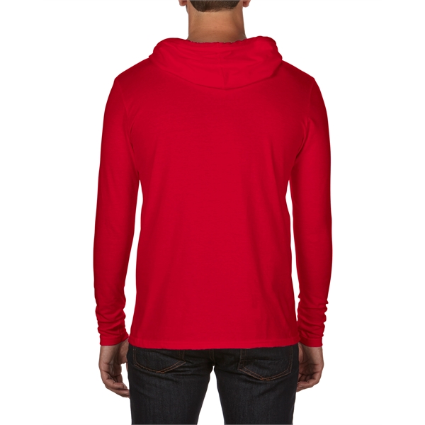 Softstyle® Lightweight Hooded Long Sleeve T-Shirt - Softstyle® Lightweight Hooded Long Sleeve T-Shirt - Image 13 of 15