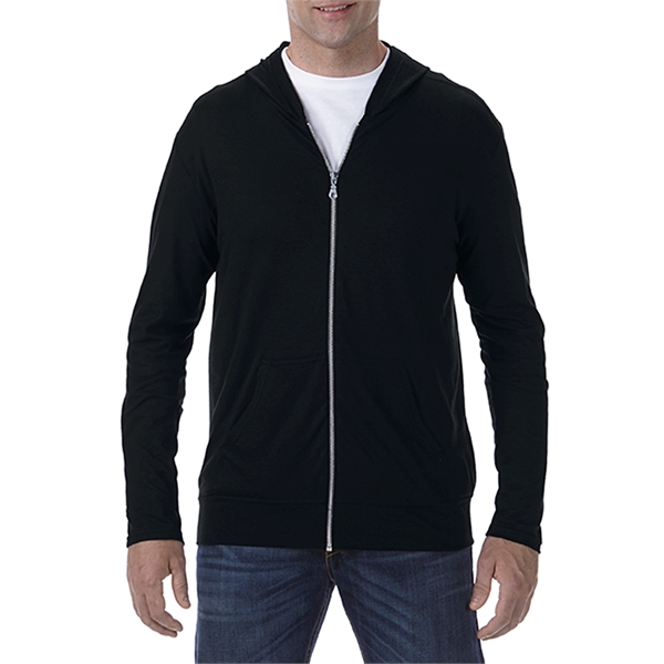 Anvil® Triblend Full Zip Hooded Jacket - Anvil® Triblend Full Zip Hooded Jacket - Image 0 of 11