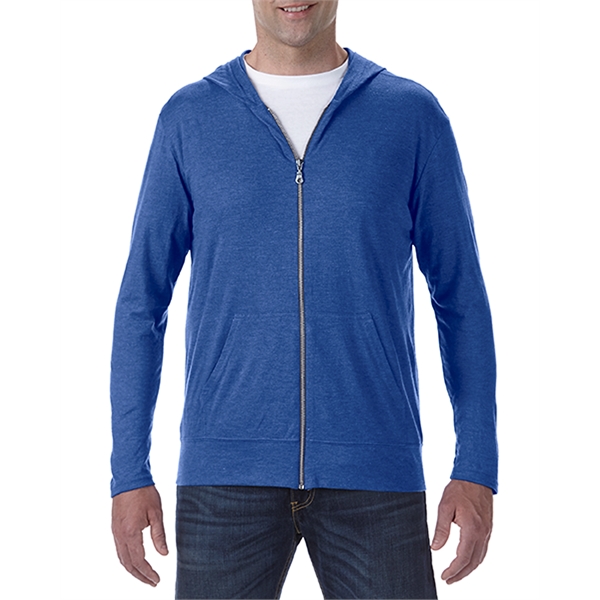 Anvil® Triblend Full Zip Hooded Jacket - Anvil® Triblend Full Zip Hooded Jacket - Image 2 of 11