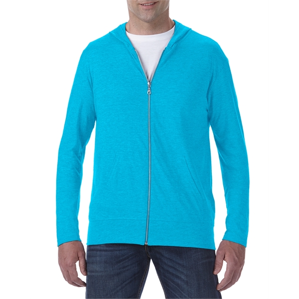 Anvil® Triblend Full Zip Hooded Jacket - Anvil® Triblend Full Zip Hooded Jacket - Image 4 of 11