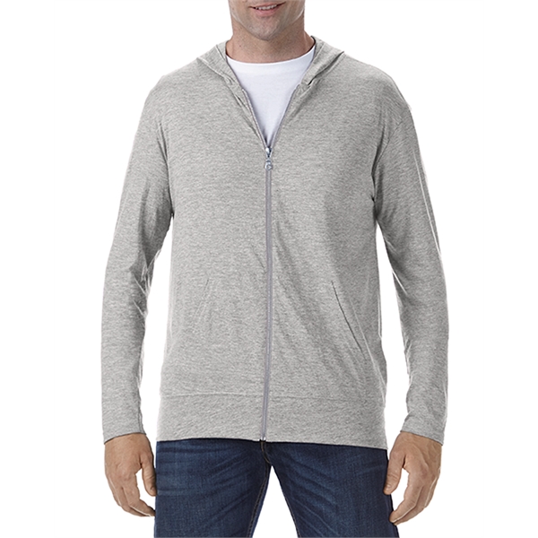 Anvil® Triblend Full Zip Hooded Jacket - Anvil® Triblend Full Zip Hooded Jacket - Image 8 of 11
