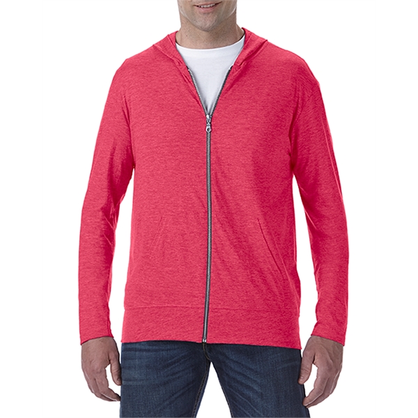 Anvil® Triblend Full Zip Hooded Jacket - Anvil® Triblend Full Zip Hooded Jacket - Image 10 of 11