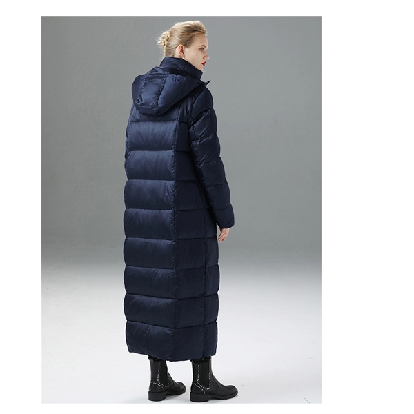 Women's long jacket  Duck feather coat - Women's long jacket  Duck feather coat - Image 8 of 12