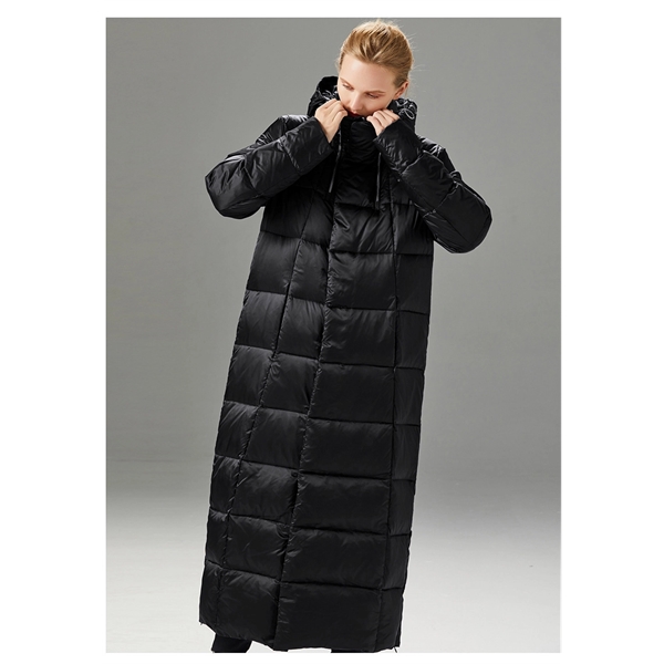 Women's long jacket  Duck feather coat - Women's long jacket  Duck feather coat - Image 9 of 12