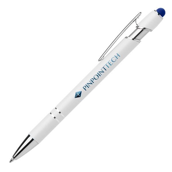 Ellipse Softy White Barrel Pen w/ Stylus - ColorJet - Ellipse Softy White Barrel Pen w/ Stylus - ColorJet - Image 1 of 8