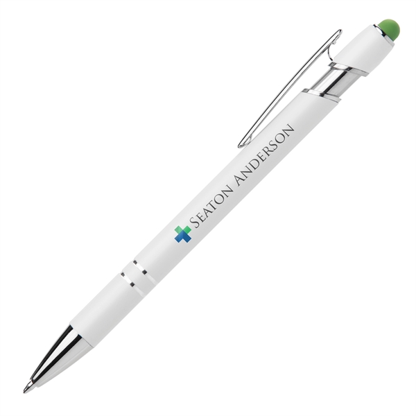 Ellipse Softy White Barrel Pen w/ Stylus - ColorJet - Ellipse Softy White Barrel Pen w/ Stylus - ColorJet - Image 2 of 8