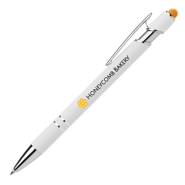 Ellipse Softy White Barrel Pen w/ Stylus - ColorJet - Ellipse Softy White Barrel Pen w/ Stylus - ColorJet - Image 8 of 8