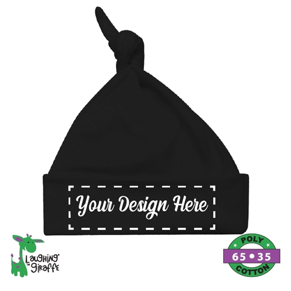 Baby Knotted Beanie Hats Poly Blend - Laughing Giraffe® - Baby Knotted Beanie Hats Poly Blend - Laughing Giraffe® - Image 0 of 5