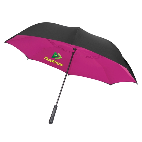 48" Arc Two-Tone Inversion Umbrella - 48" Arc Two-Tone Inversion Umbrella - Image 6 of 22