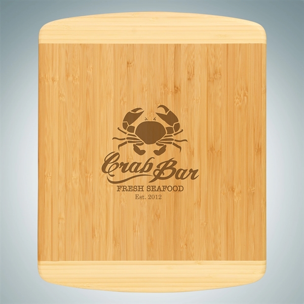Custom Bamboo 2-Tone Cutting Board