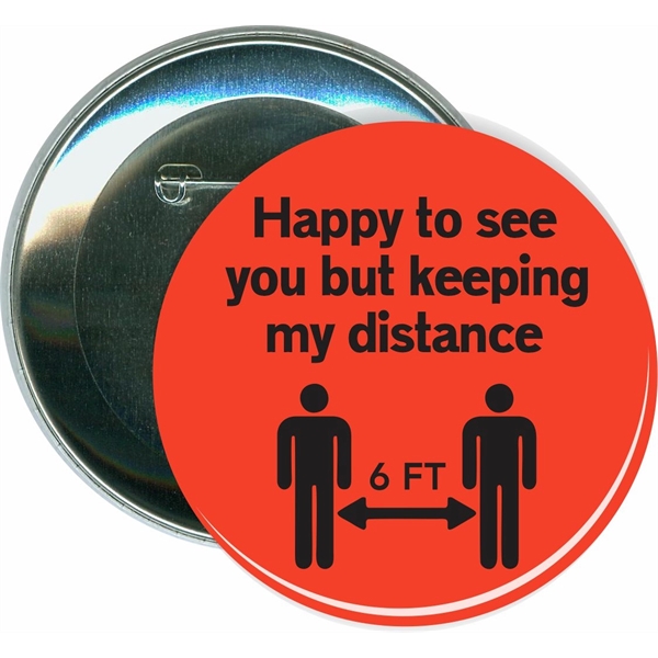 Happy to See You  - Keeping Distance, COVID-19, Event Button - Happy to See You  - Keeping Distance, COVID-19, Event Button - Image 0 of 1