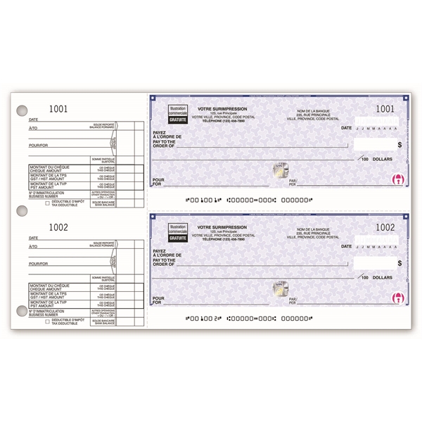 High Security 2-To-A-Page Cheques - High Security 2-To-A-Page Cheques - Image 0 of 0