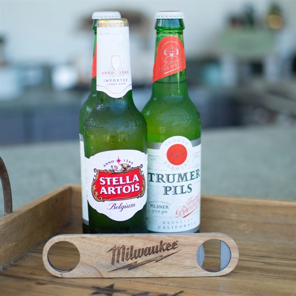Wood Bottle Opener - Wood Bottle Opener - Image 1 of 15