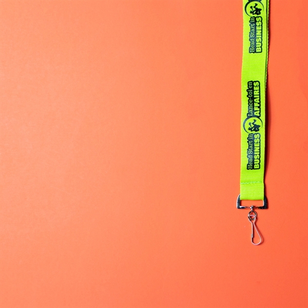 Silkscreened Flat Polyester Lanyard - Silkscreened Flat Polyester Lanyard - Image 8 of 21