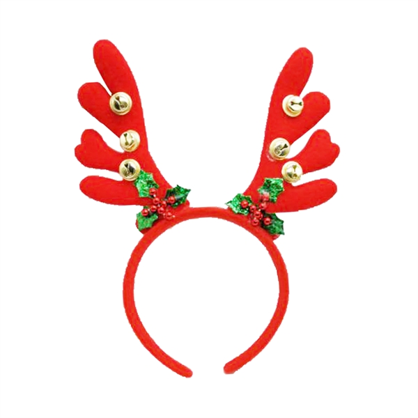 Antler Christmas Head Band with Small Bell - Antler Christmas Head Band with Small Bell - Image 0 of 0