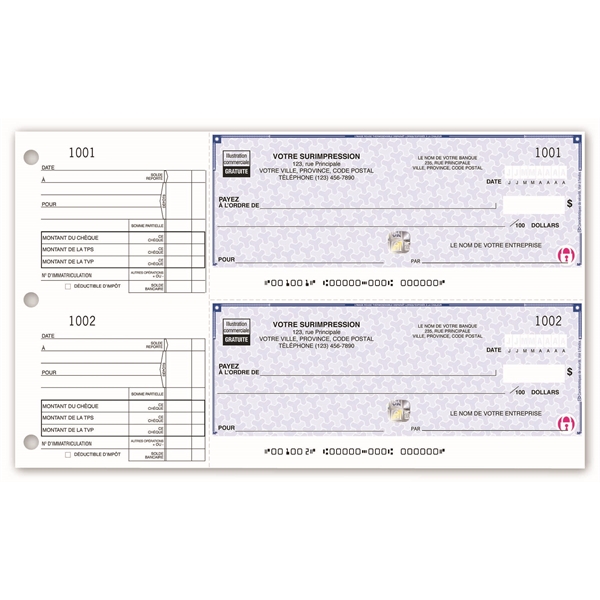 High Security 2-To-A-Page Cheques - High Security 2-To-A-Page Cheques - Image 1 of 1