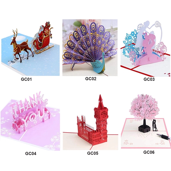 Assorted 3D Pop Up Greeting Card - Assorted 3D Pop Up Greeting Card - Image 2 of 3