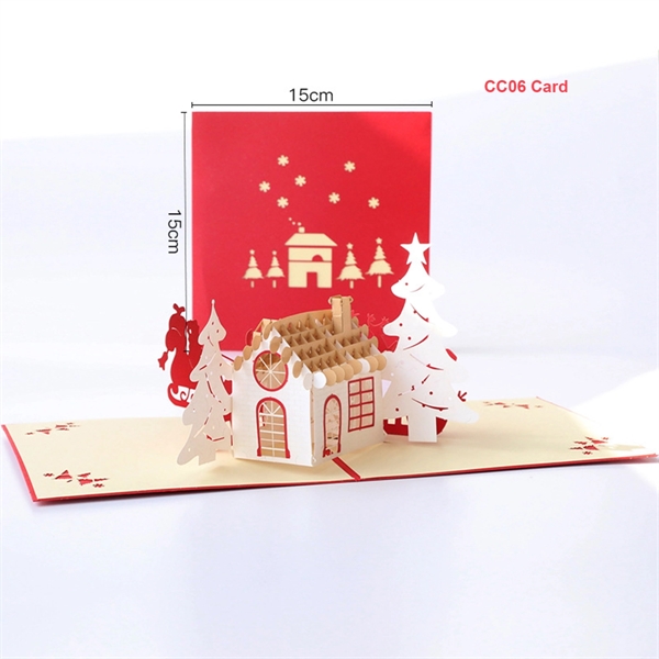 Assorted 3D Pop Up Merry Christmas Greeting Card - Assorted 3D Pop Up Merry Christmas Greeting Card - Image 6 of 6
