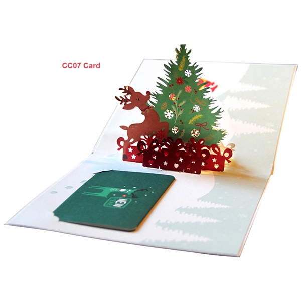 Assorted 3D Pop Up Merry Christmas Greeting Card - Assorted 3D Pop Up Merry Christmas Greeting Card - Image 5 of 6