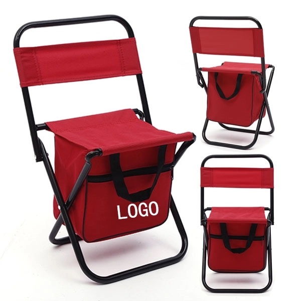 Portable Folding Fishing Chair with Cooler Bag - Portable Folding Fishing Chair with Cooler Bag - Image 2 of 8