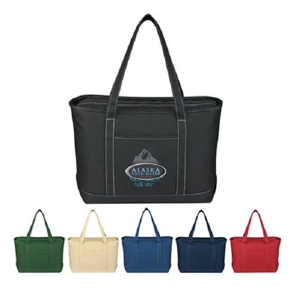 Large Cotton Canvas Yacht Tote Bag - Large Cotton Canvas Yacht Tote Bag - Image 0 of 0
