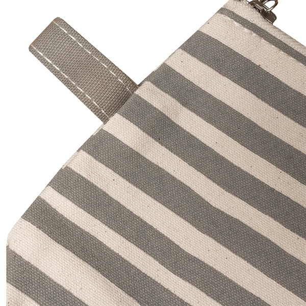 Lightweight Stripe Canvas Travel Makeup Cosmetic Pouch - Lightweight Stripe Canvas Travel Makeup Cosmetic Pouch - Image 26 of 40